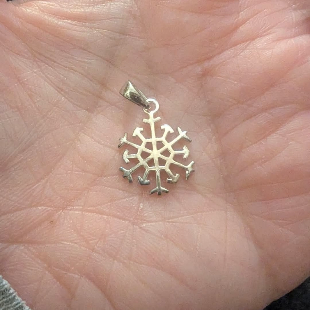 Elegant Sterling Silver Snowflake Charm